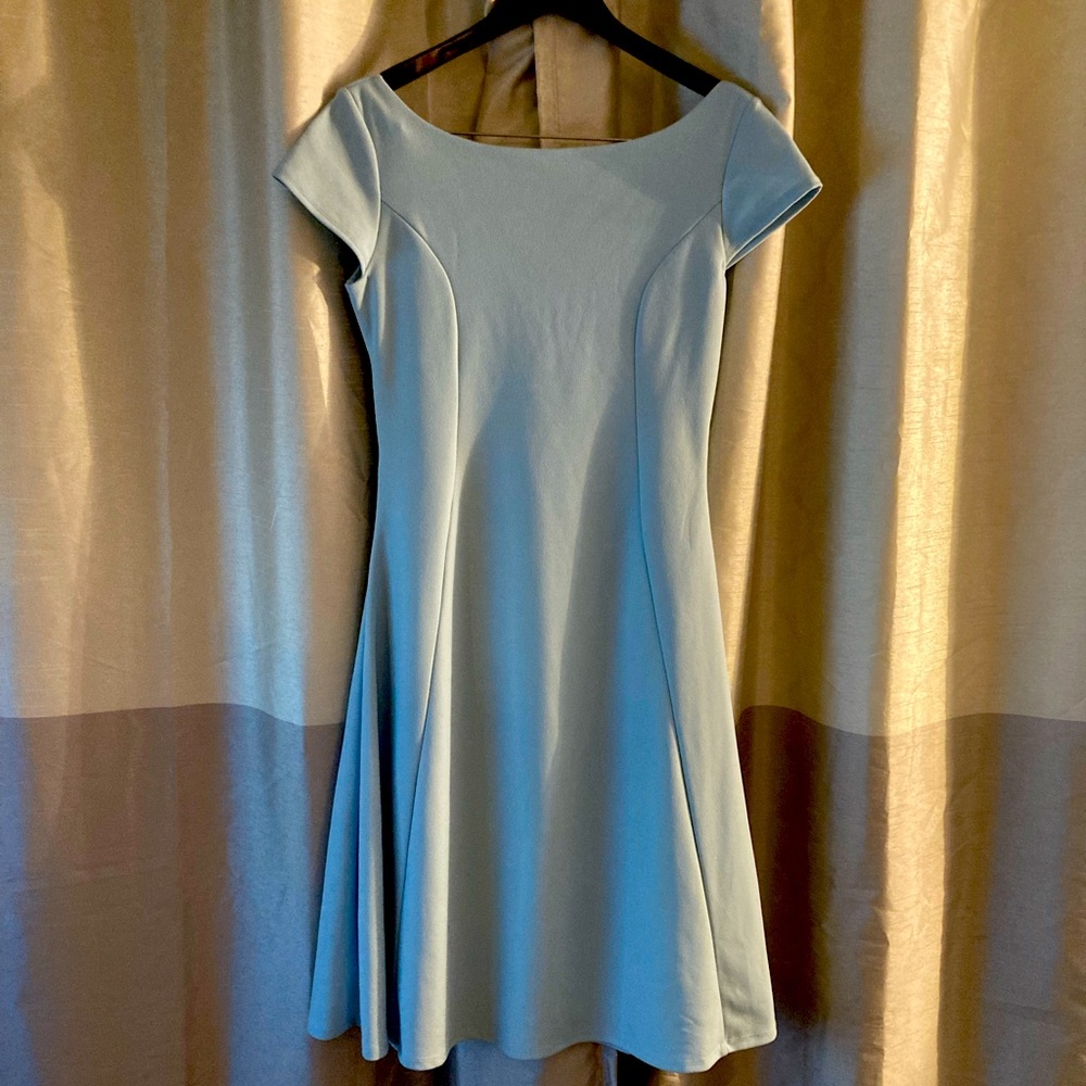 FRANCESCAS 🦋 Powder Blue A-Line, Boat Neck Dress